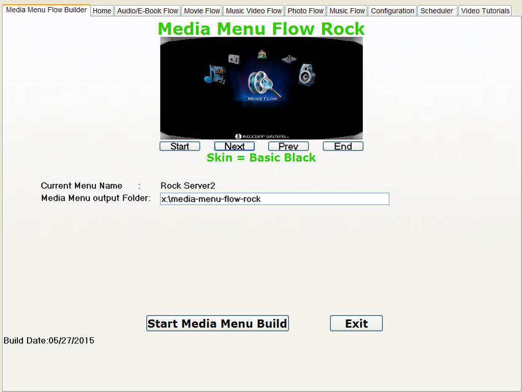 Media Menu
                          Flow