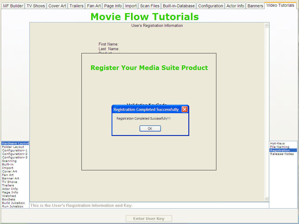 Valid Key Code