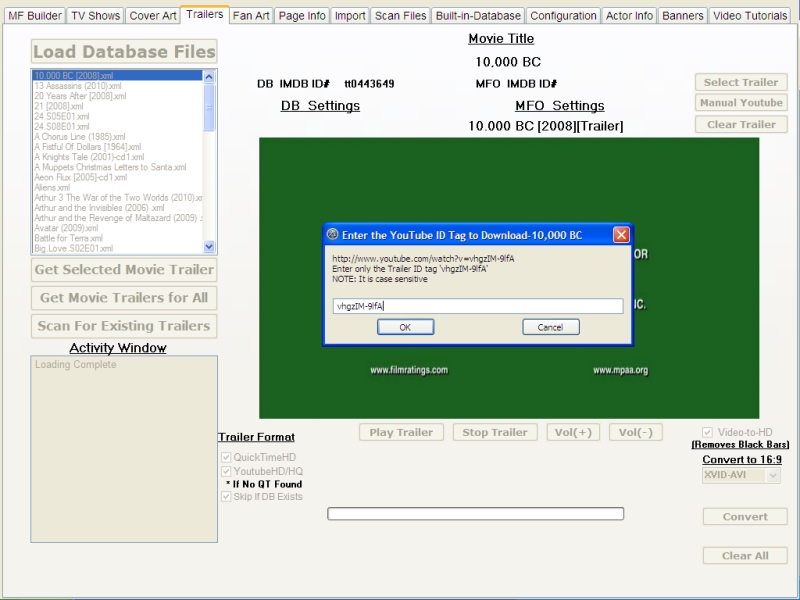 Manual
                    Youtube Downloads