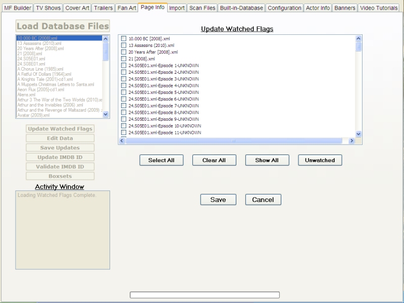 Watched
                    Flags