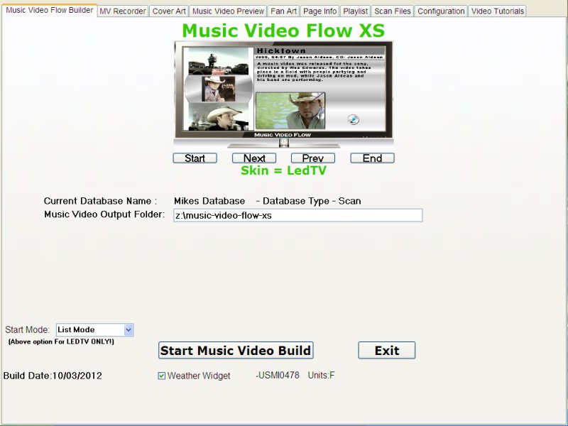 Music Video Flow UI