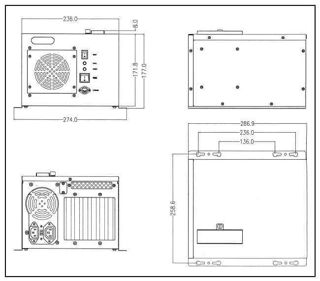 ind-670 mounting dimension